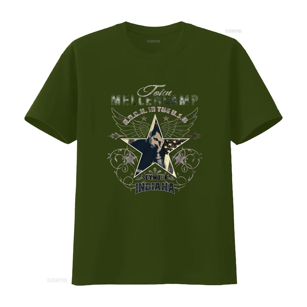 John Cougar Mellencamp Softstyle T Shirt vintage Washed Top For Everyday Wear Stylish Slightly designer clothes Soft homme
