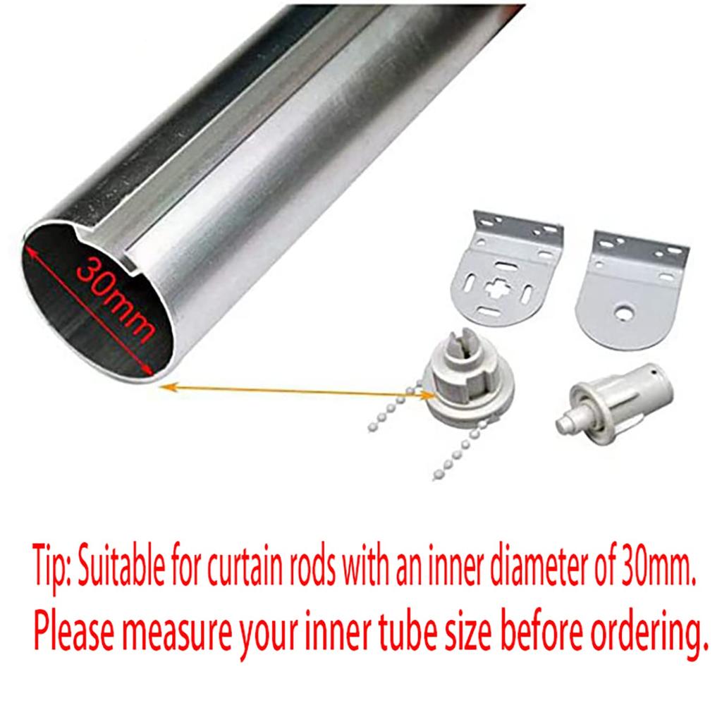 ZZLZX Соединитель для рулонных штор 32 мм Муфта для рулонных штор для внешней трубы 1,2" Металлическая муфта Кронштейн Цепочка шнура Комплект для ремонта