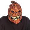 Подушка для лица в виде тыквы на Хэллоуин, реалистичный латексный жуткий головной убор для навязчивого веселья