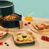 50~300 шт. Впитывающие жир для аэрофритюрницы для бытовых форм для выпечки с утолщенными силиконовыми бумажными прокладками