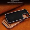 Bracket Holder Aluminum Lens Leather Case For iPhone 17 Pro Max 16 Air 15 Plus 14 Pro 13 12 11 Electroplated Bumper Phone Cover