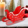 Рождественские сани Декор Праздничное Многоразовое Хранение Сани Санты Рождественский Декор Для Улицы Внутри Веранда Снаружи Патио Газон Праздник