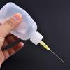 Hot Sale 3pcs 50ml Transparent Polyethylene Needle Dispenser Dispensing Bottle For Rosin Solder Flux Paste + 3 Needles Tools