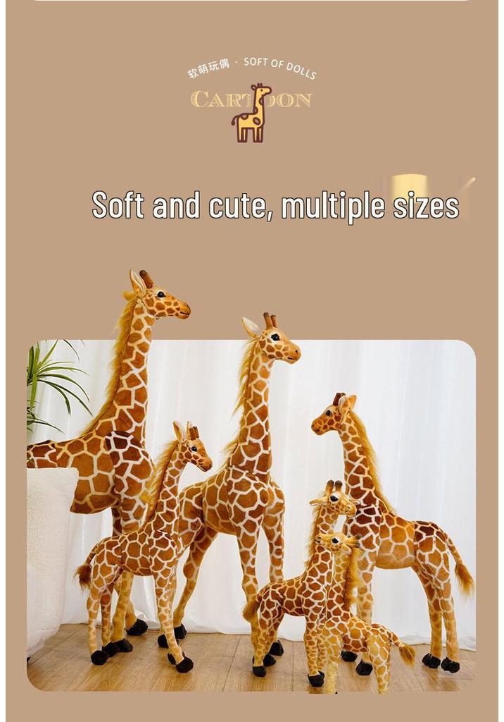 Giraffe and Deer Plush Toy Doll - Children's Gift