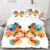 Узор «Бабочка» — комплект постельного белья с цифровой печатью — полиэстер — декор спальни — 1 покрывало + 2 наволочки (нет подушки)