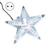 Christmas Tree Topper Star with LED Light Creative Shape Plug-Play IP65 Waterproof Glowing Five-Pointed Star Xmas Tree Ornament