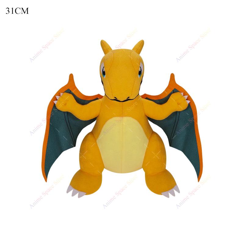 Anime Shiny Charizard Plush Toys Cute Mega Evolution X Charizard Articuno Lucario Stuffed Peluche Kids Christmas Gifts
