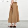 Linen Versatile Long Skirt