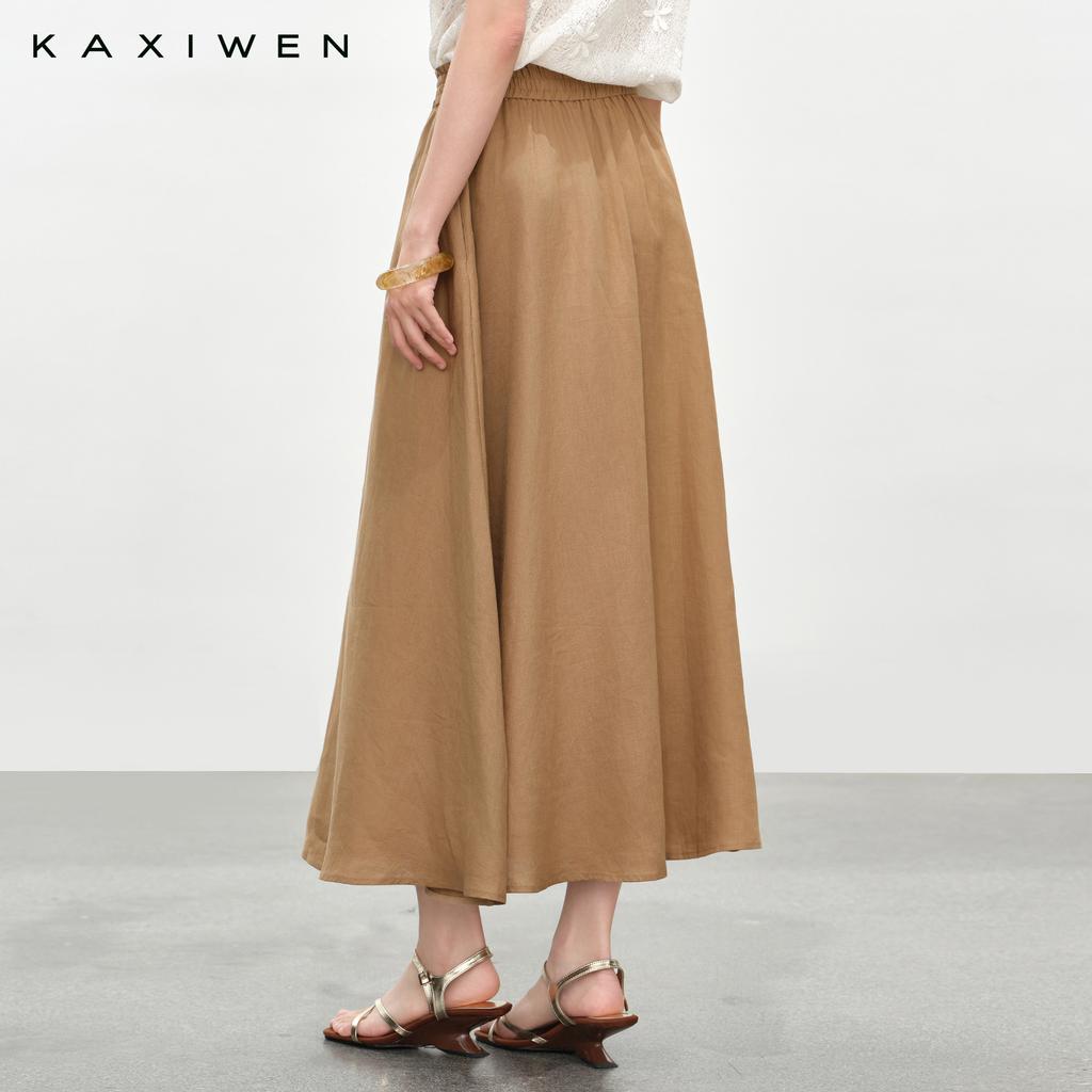 Linen Versatile Long Skirt