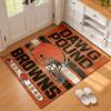 Cleveland Browns Carpet Door Mat for Living Room or Bedroom Protective Mat Under Chair Office Decoration Christmas Gift Birthday Present