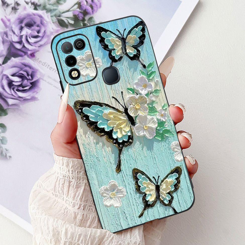 Для Infinix Hot 10 X682C 10s X689B 10play X688C Задняя крышка Для Infinix Hot 10 Play Чехол Ударопрочный Модный Милый Мультяшный Силикон