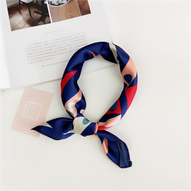 50 Spring/Summer New Small Scarf Small Square Scarf Women'S Professional Decoration Printed Professional Fashion Scarf
