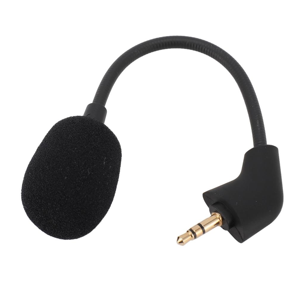 Flexible Microphone 3.5mm Plug Omni Directional Detachable Game Mic Replacement for HyperX Cloud Wired Headset