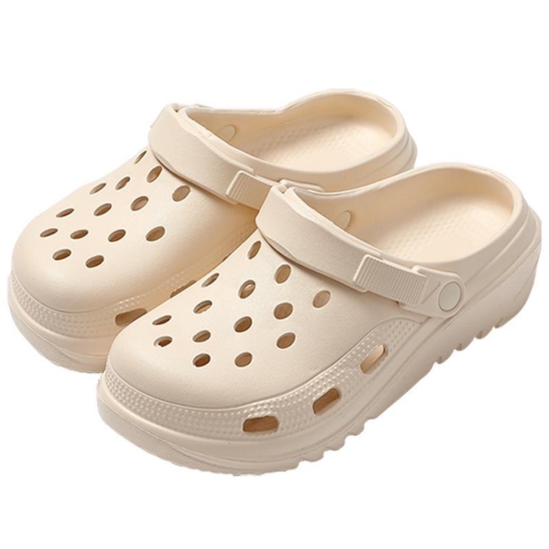 Women's Closed-Toe Sandals 2025: Summer Thick Sole Step-On Comfort