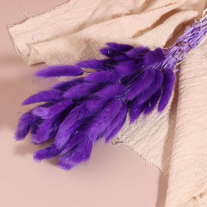 50 шт., букет из сухоцветов с изображением кролика и хвоста кролика, декор для свадебной вечеринки, пушистые пампасы, рождественская цветочная композиция своими руками