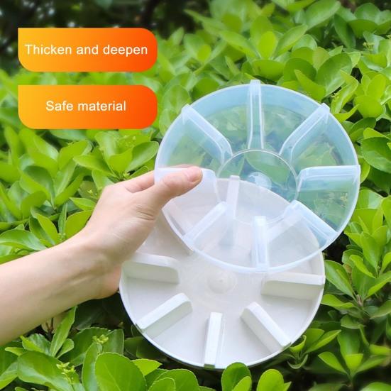 Поддон для цветочного горшка Хороший дренаж Увлажняющий эффект Легкий дизайн Дренажный поддон для растений Полый дизайн Подставка для растений