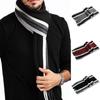 Warm Winter Scarves with Tassels Male Echarpe Scarf Tassel Scarf Striped Scarf Fringed Muffler