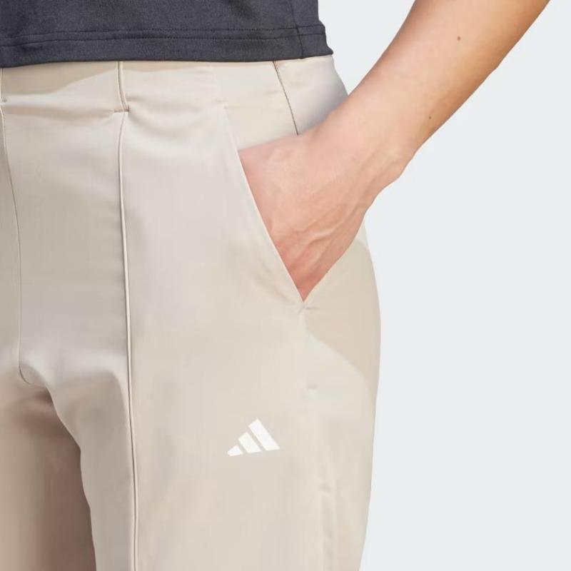 adidas Aeroready Train Essentials Минималистичный брендинг тканые брюки женские плавки бежевые IJ5924