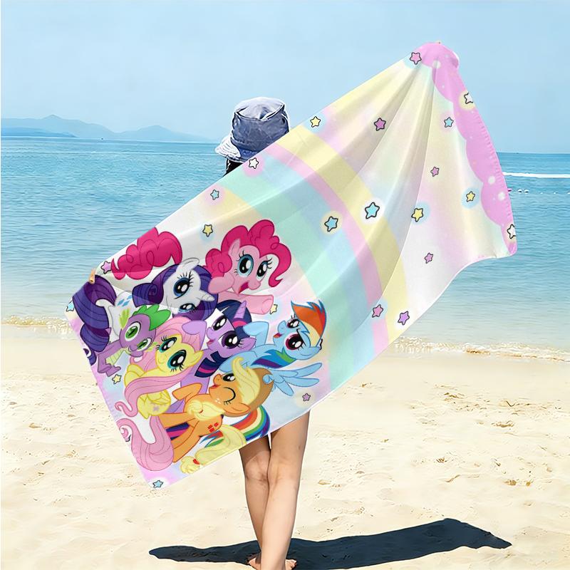 1Pc Purple Unicorn Dreams Beach Towel Microfiber Beach Towel Thin Absorbent For Beach Swimming Yoga Bath Sports 0917124