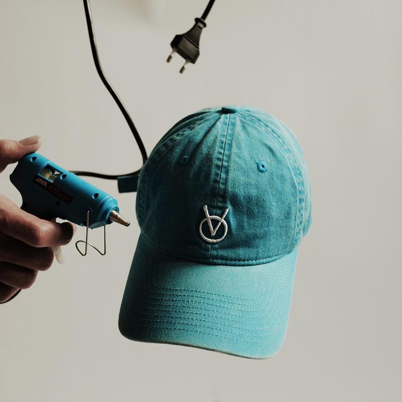 Кепка Binseumokeu Washed Topaz Blue [Низкая посадка]