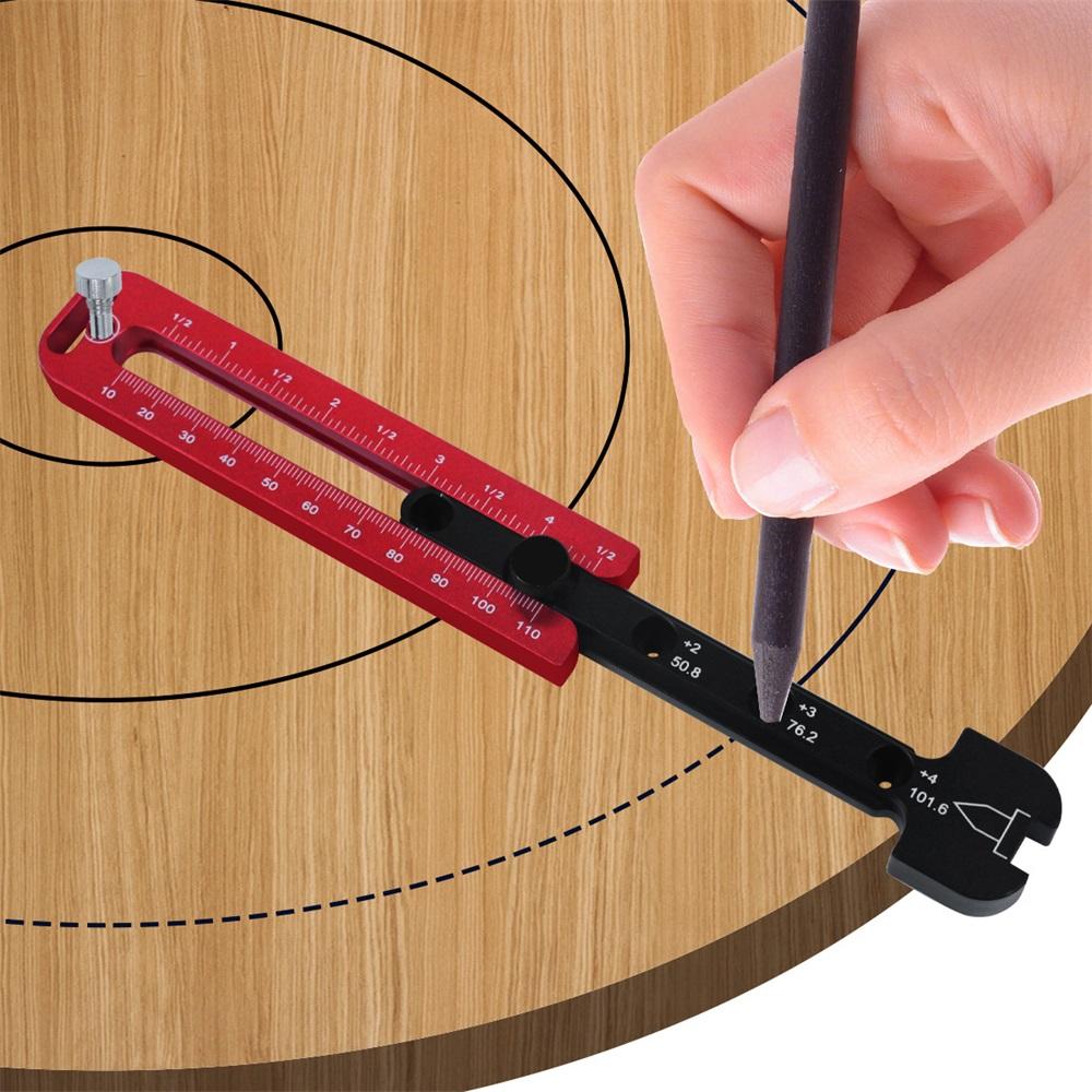 Aluminum Alloy Woodworking Compass Scribe Decoration Design Circle Drawing Tool Metric And Inch