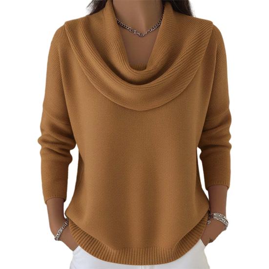 Женский свитер с отложным воротником, длинным рукавом, однотонный, джемпер, топы, облегающий крой, мягкий, дышащий, для зимней многослойности, повседневный, вязаный