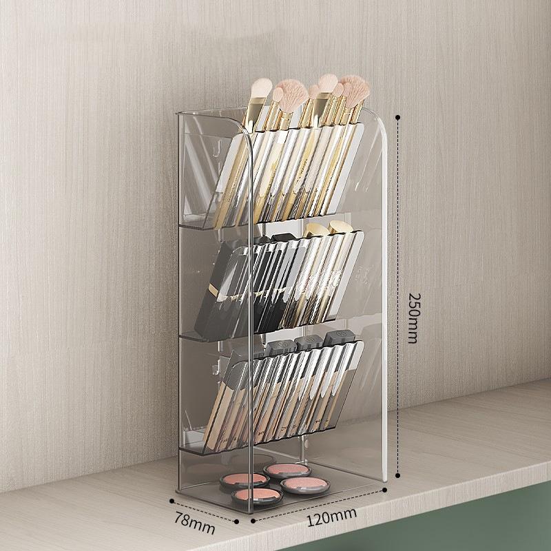 Mirror Cabinet Storage Box Desktop Transparent Dressing Table Skin Care Products Jewelry Makeup Brush Multi-layer Storage Rack Lipstick Storage Rack