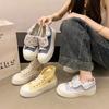 Fashion New 2025 Women's Thick Bottom Canvas Shoes Casual Two-Way Wear Spring Autumn Fashion Flat Heel Adult Polyurethane Footwear