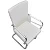 6 Piece White Faux Leather Dining Chairs