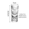 Стеклянные стаканы Tiki Кружки Tiki Стаканы для коктейлей Чашки Креативные гавайские стаканы для коктейлей Смешные стаканы Пивные напитки Стеклянные аксессуары для бара
