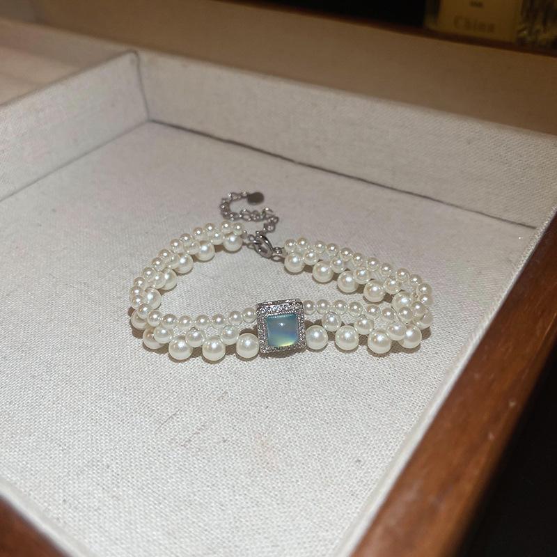 Ретро Геометрический Браслет из Пресноводного Жемчуга - Модные Ювелирные Изделия Продвинутого Дизайна для Женщин