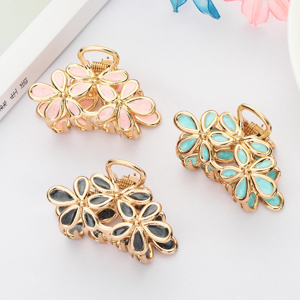 Women Girls Gorgeous Non Slip Metal Hair Clips Ornament Styling Tools Hair Claw Hair Accessories