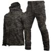 New Hunting Clothes Camouflage Clothing Military Uniform Combat Suit Soft Shell Waterproof Tactical Jacket + Pants for Camping Hiking