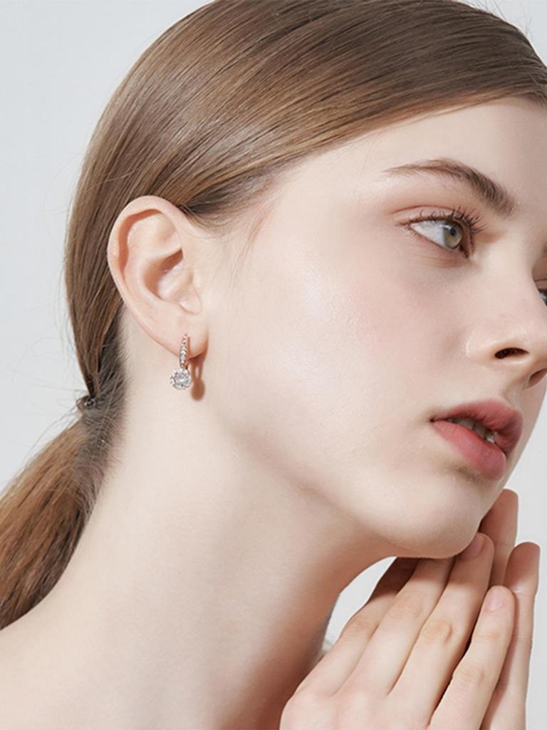 [Geiger Jewelry] 14K GF Bold Circle Stone Earrings GIGFEE007