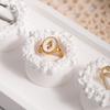 White Gypsum Plaster Ring Holder Exquisite Ring Display Rack Cake Shape Ring Stand  High Quality