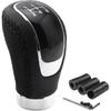 5 Speed Shift Knob, Weighted Manual Gear Shifter Knobs, Leather Gear Shifting Handle, Automotive Manual Universal Transmission, Interior Automatic
