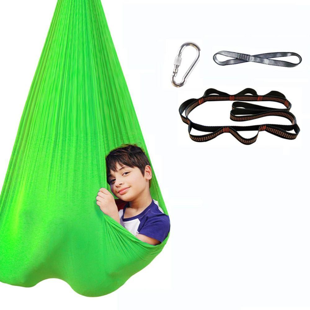 Multicolour Children Aerial Hammock Elastic Air Swing Chair Toy Yoga Fitness Tool  Indoor