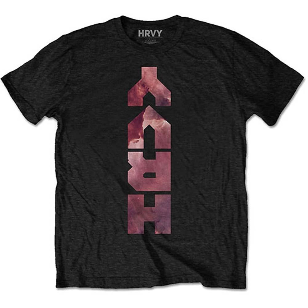 Men's HRVY Personal Lyrics (Back Print) Slim Fit T-shirt Large Black
