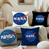 Наволочка с логотипом N-Nasa Декоративная для дивана Домашняя Двусторонняя печать Короткий плюш Подушка Чехол для подушки Праздничный подарок