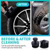 Кисть для блеска шин IPELY, Кисть для нанесения чернителя шин с базой для хранения, Кисть-аппликатор для блеска шин с щетиной высокой плотности для автодетейлинга