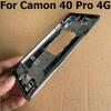 Для Tecno Camon 40 Pro 4G Средняя рамка Передняя рамка LCD Панель корпуса Шасси Запасные части для ремонта CM6