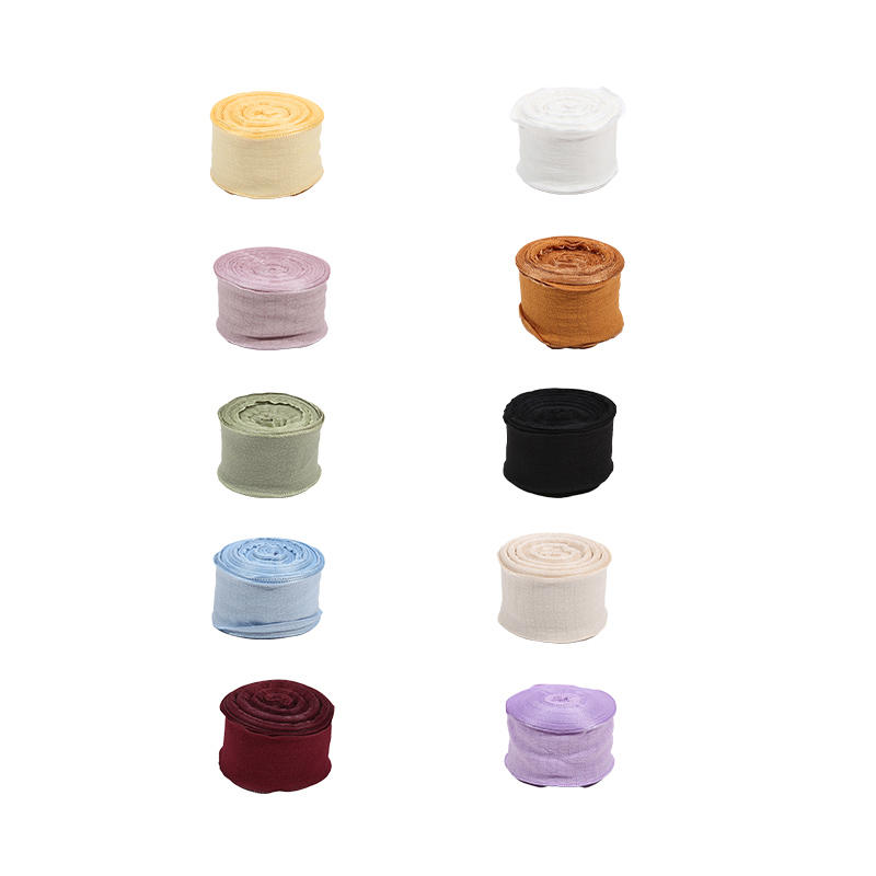 DIY Cake Bouquet Flower Fish Tail Yarn Packaging Ribbon Ruffle Lace Folding Ribbon Linen Wave Lace Ribbon
