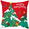 Red Green Christmas Cushion Cover Snowman Santa Claus 2022 Happy New Year Ornament Pillowcase