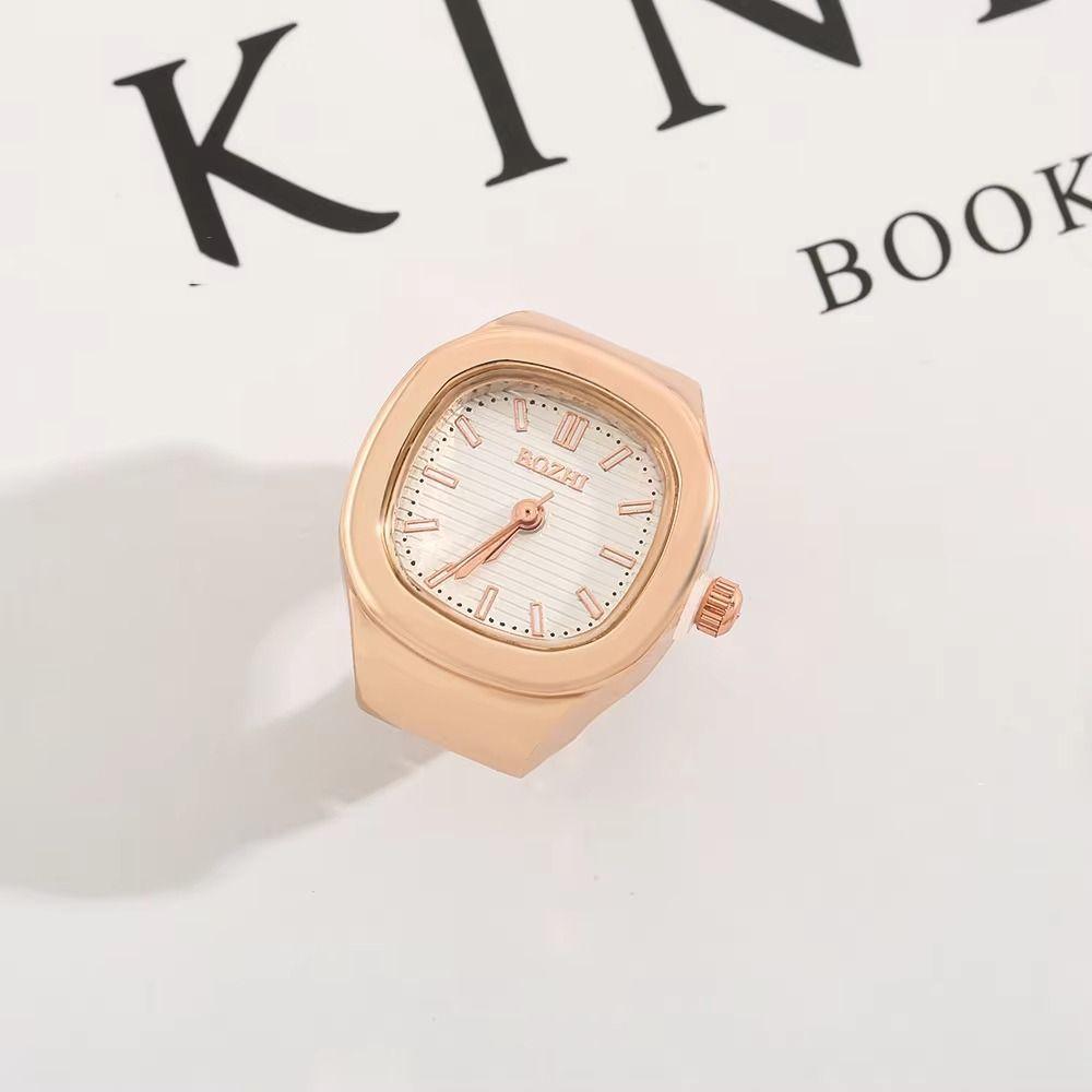 Punk Rings Jewelry Clock Vintage Finger Watch Ring Hip Hop Roman Quartz Watch Women