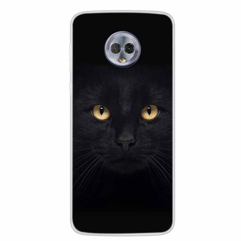 For Moto G6 Plus Case G6 Play Lovely Cat Soft TPU Silicone Transparent Phone Case For Motorola Moto G6 Cover Clear Bumper MotoG6