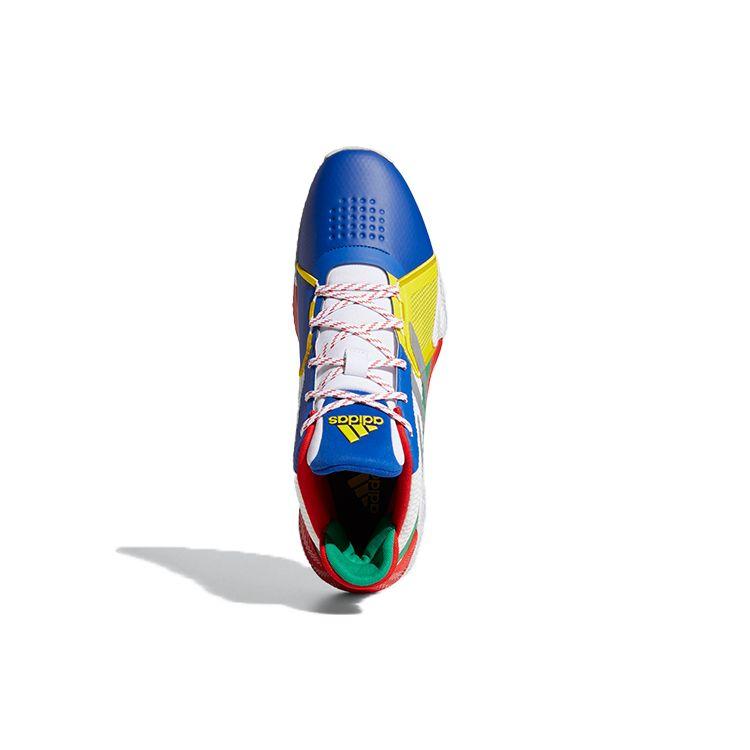 adidas Court Vision 2.0 Кроссовки мужские с круглым носком, на шнуровке, из синтетической кожи, дышащие, средней высоты, для баскетбола, белые, красные, синие FZ1457