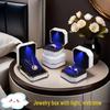 LED Light Octagonal Jewelry Box for Necklace/Bracelet