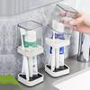 Toothbrush Rack Punch-free Wall-mounted Mouthwash Cup Toothbrush Cup Couple Mouth Cup Set Bathroom Storage Shelf Holder