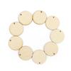 Natural Round Shape Slice Laser Cut Wood DIY Craft Wooden Ornament Wood Piece Hanging Pendant
