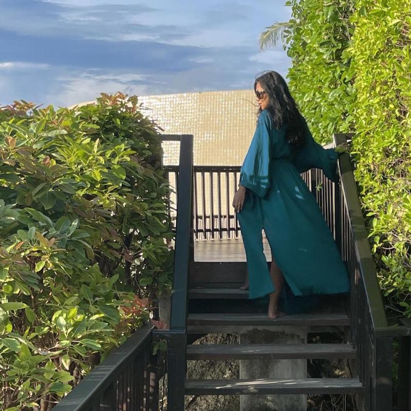 Sexy Short Sleeve Front Open Self Belted Long Kimono Dress Summer Clothes For Women Beach Wear Bathing Suit Cover Up Q1357